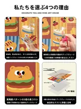 カートゥーンキッチンキャビネット壁面ステッカー【防油・防水・装飾用】