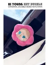 かわいらしい粉色デザインの車用安全ベルト肩カバー【汎用・防摩耗】