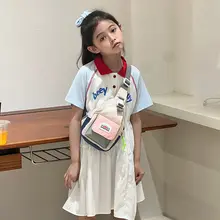 カラフルなデザインの子供用胸ポーチ【男女兼用・アウトドア・スリングバッグ】