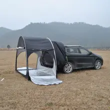 黒いSUV用タープ【自動車・自転車両用・車台接続可能】