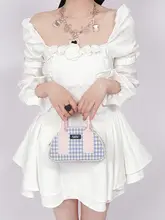 格子柄ミニ財布【斜め掛け・実用的・カジュアル】