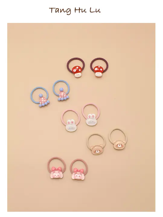 かわいい子供用ヘアアクセサリー【髪を傷めないゴム製・女の子用・赤ちゃん対応】