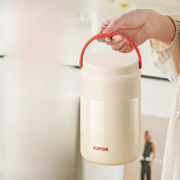 Supor 保温弁当箱【おしゃれなデザイン・焚き火カップ】