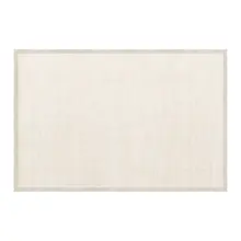 ナチュラルデザインのリビング用ラグ【クリームカラー・和風スタイル・フロアマット・ベッドサイド用】