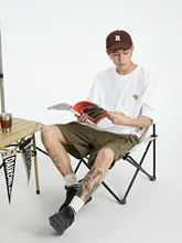 夏用スリム刺繍入り半袖Tシャツ【カジュアル・ゆったりフィット】