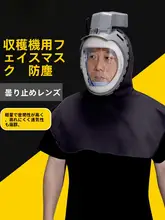フルフェイス防塵マスク【電動送風機能・工業用・収穫機対応】