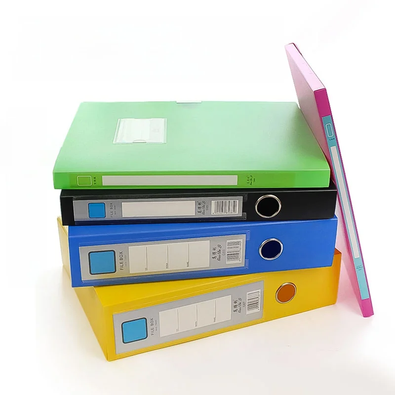 カラフルなA4ファイルボックス：子供書類整理に最適な大容量プラスチックケースの実用性解析
