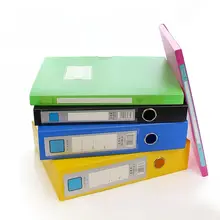 カラフルなA4ファイルボックス【大容量・プラスチック製・書類整理用】