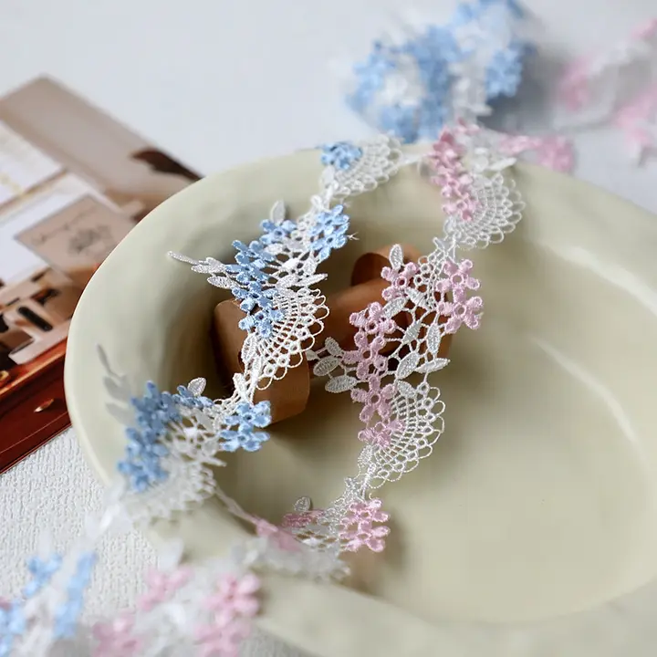 高品質 水溶性刺繍レース花辺【旗袍・服装装飾用】