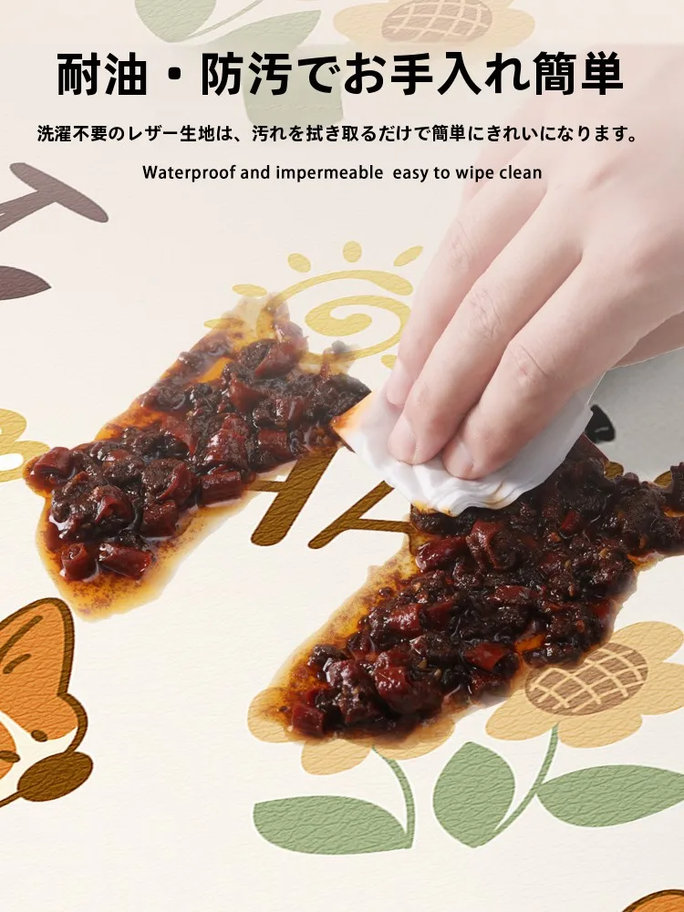 防水・滑り止め機能付きペット用マット：PVC製レザー風で犬猫の安全と清潔を実現