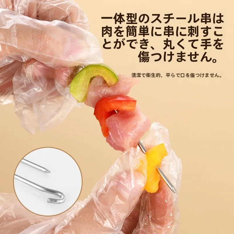 304ステンレス製エアフライヤー用垂直バーベキューグリル：裏返し不要で5人以上が使える家庭用グリル