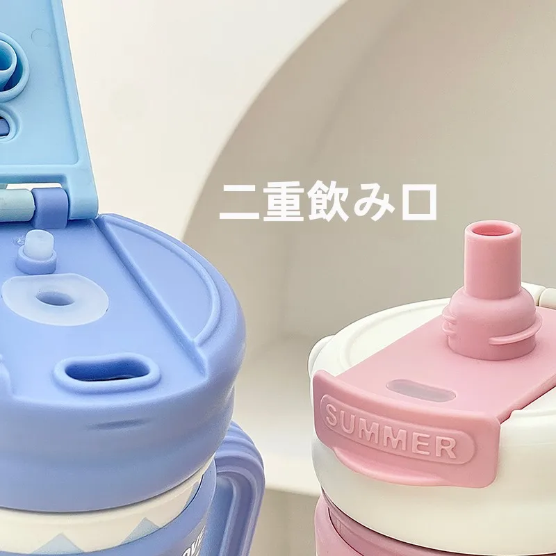 可愛い水筒 大人 おすすめは？ストロー付きの小清新デザインが通勤でも安心