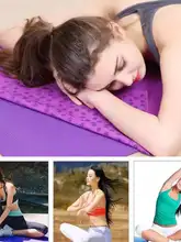 吸汗防滑 ヨガマットタオル 梅花点デザイン【洗濯機可・持ち運び便利・女性用】