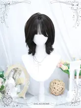 ロリータ フレンチ ショルダー ショート カーリー ヘア フルヘッドギア