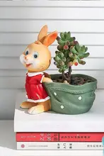 可愛らしい動物デザインの樹脂製花盆【韓国風・クリエイティブ】