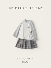 2点セット キッズ ガールズ スカート おしゃれ 春 秋「INSbobo」