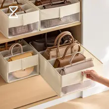Lazy Corner バッグ収納ケース バッグスタンド 省スペース 防塵 クローゼット収納 家庭用 整理ボックス
