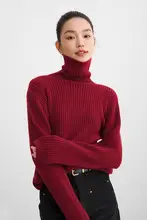 ROCO レトロベリーカラータートルネックセーター【ルーズフィット・厚手・秋冬用】
