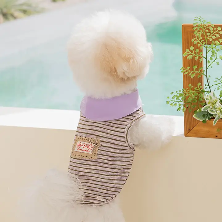 hipidog 小型犬用ペットウェア【夏用・薄手・タンクトップ・テディベアスタイル】