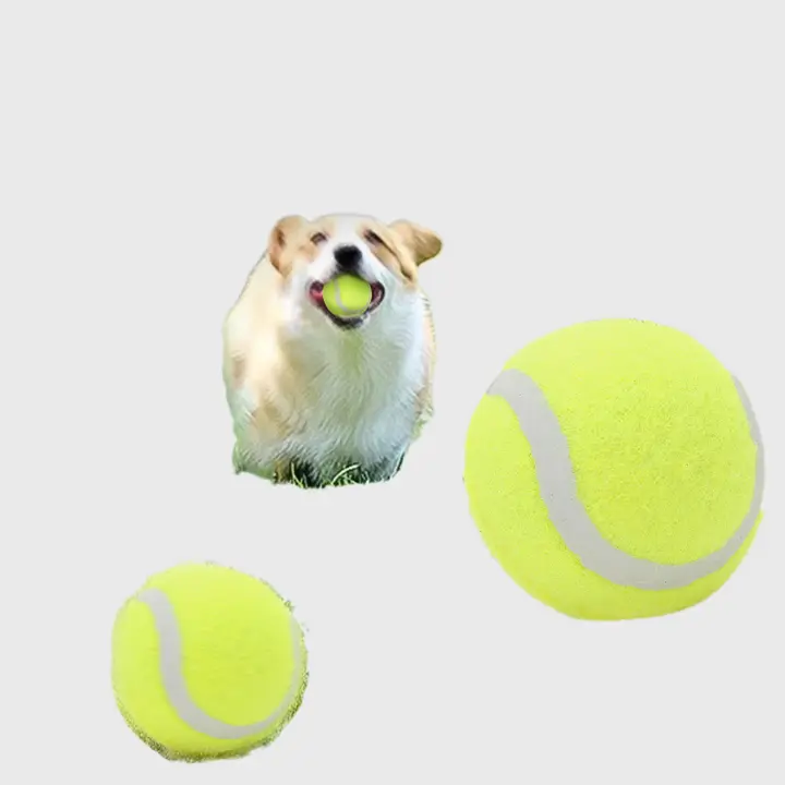 耐噛み性ゴム製犬用おもちゃボール【ペットトレーニング・お散歩用・中型犬・小型犬対応】