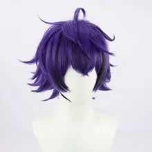 コスプレ用紫色ウィッグ【反り上がりスタイル・Vtuberキャラクター用】