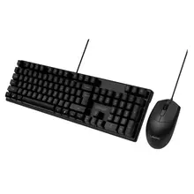 LEISON KB1008 有線USBキーボードマウスセット【オフィス・ゲーム用・ノートパソコン・デスクトップ対応】