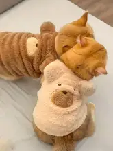 可愛い猫用ベスト【冬用・加綿・保温・防毛】