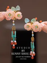 古風マ面スカートヘッドドレス【子供用・可愛い流蘇ヘアクリップ・ギフトに最適】
