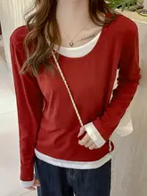 秋冬用 ブラック 長袖トップス【ラウンドネック・モダール素材・スリムフィット・インナー対応】