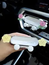 車載スマホホルダー【防振設計・エアコン吹出口対応・可愛いデザイン】