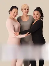 保温発熱インナーウェア【極上の柔らかさ・厚手・秋冬用・女性大きいサイズ】（セットアップ対応）