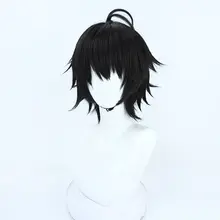 コスプレ用ウィッグ【黒色・反翘・ボリューム感】