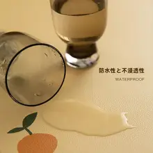防水防油のレザー製ダイニングプレイスマット【熱遮断・軽奢スタイル・ペット用】
