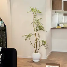高級感あるナンテンのフェイクグリーン【室内用・コーナーフロアプランツ】