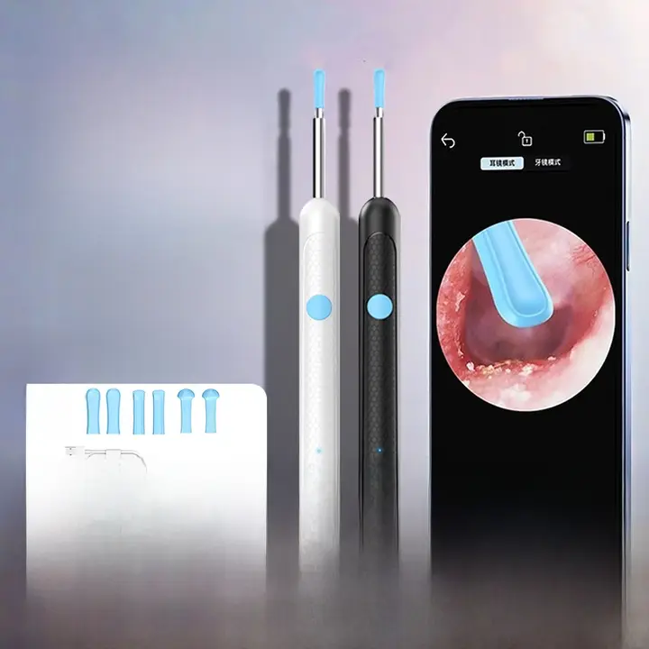 視覚的耳掃除スプーン 耳 掃除ツール 専門的 高品質 発光 子供用