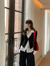 韓国風デザインのレイヤードシャツ【長袖・シルエットを美しく見せる】