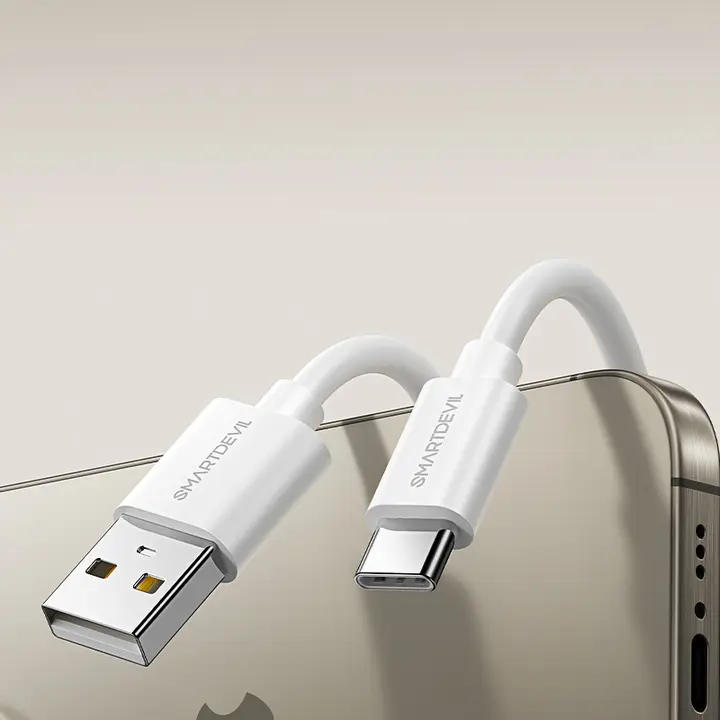 SmartDevil USB-C対応 車載充電ケーブル【高出力・iPhone用・短め・Appleデバイス対応】