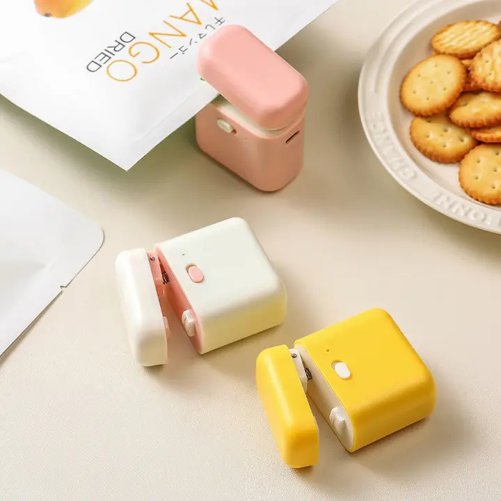 袋シーラー ミニ コンパクト かわいい 家庭用 お菓子 袋 密閉 「Tlife Shove」