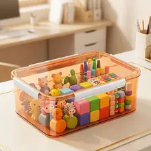 長方形収納ボックス【お菓子・玩具・衣類・小物用・家庭・学生寮対応】