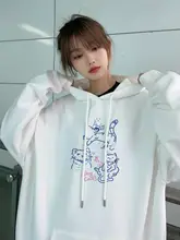 ホワイトフード付きパーカー【秋冬用・ゆったりサイズ・極上の柔らかさ・デザイン性あり】
