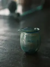 手吹きガラス製公道杯【銀彩デザイン・均一飲み口】