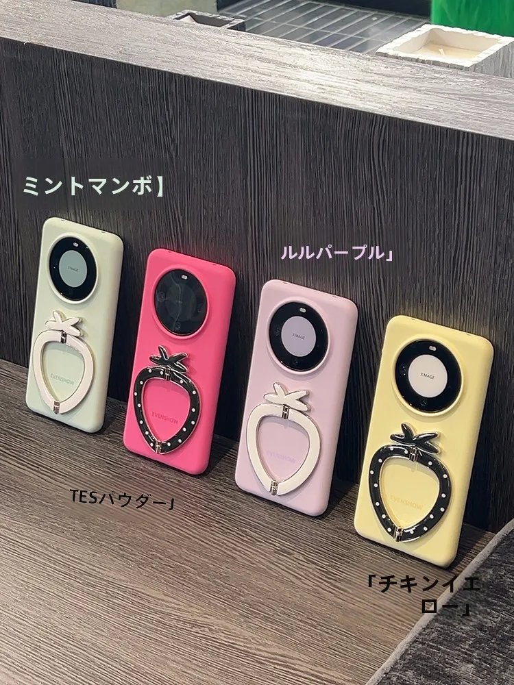 スタイリッシュな液体シリコン製スマホケース スタンド付き Huawei Mate60 Pro+対応