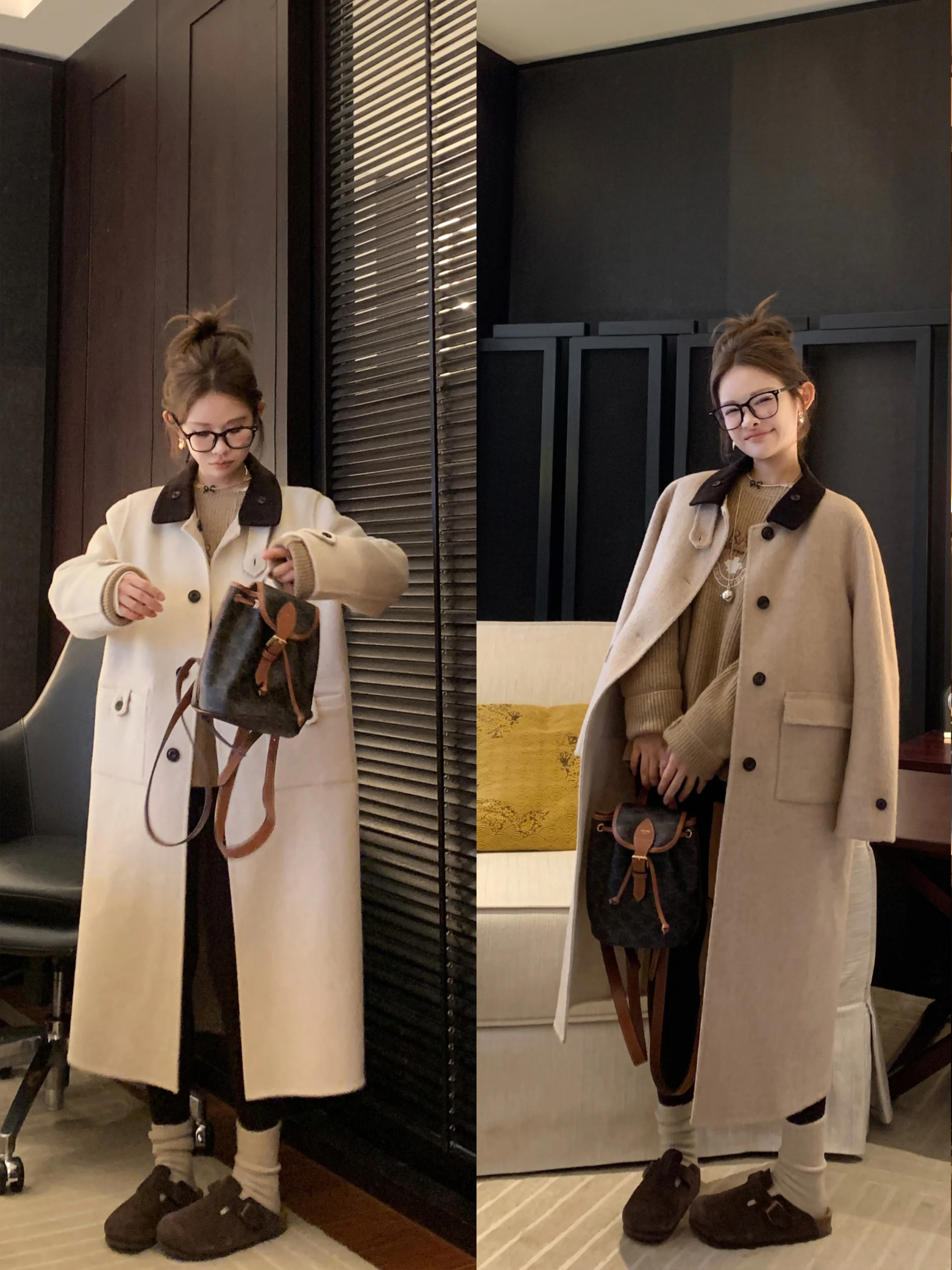 大人可愛い服 50代コーデ | リバーシブルチェックコートで気分に合わせて着る