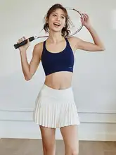 DCW 女性用テニススカート【軽量・休闲・プリーツデザイン】（セットアップ対応）