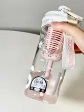 食品グレードのトライタン製大容量女子用水筒【夏用・ダブルストロー】