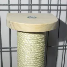 本格的な木製キャットタワー【麻製爪研ぎ柱・ペット用】