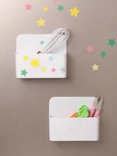 マグネット付き小型収納ボックス【冷蔵庫・ホワイトボード用・仕切り付き】