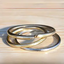 ステンレス製キーリング【真鍮製・オープンタイプ・鍵束用】