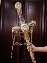 ロリータ風 六芒星デザインの手作り剣【王子系小道具】