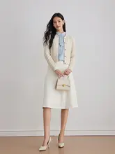 ヴィンテージ風 ねじり編みニットカーディガン【冬用・女性用】